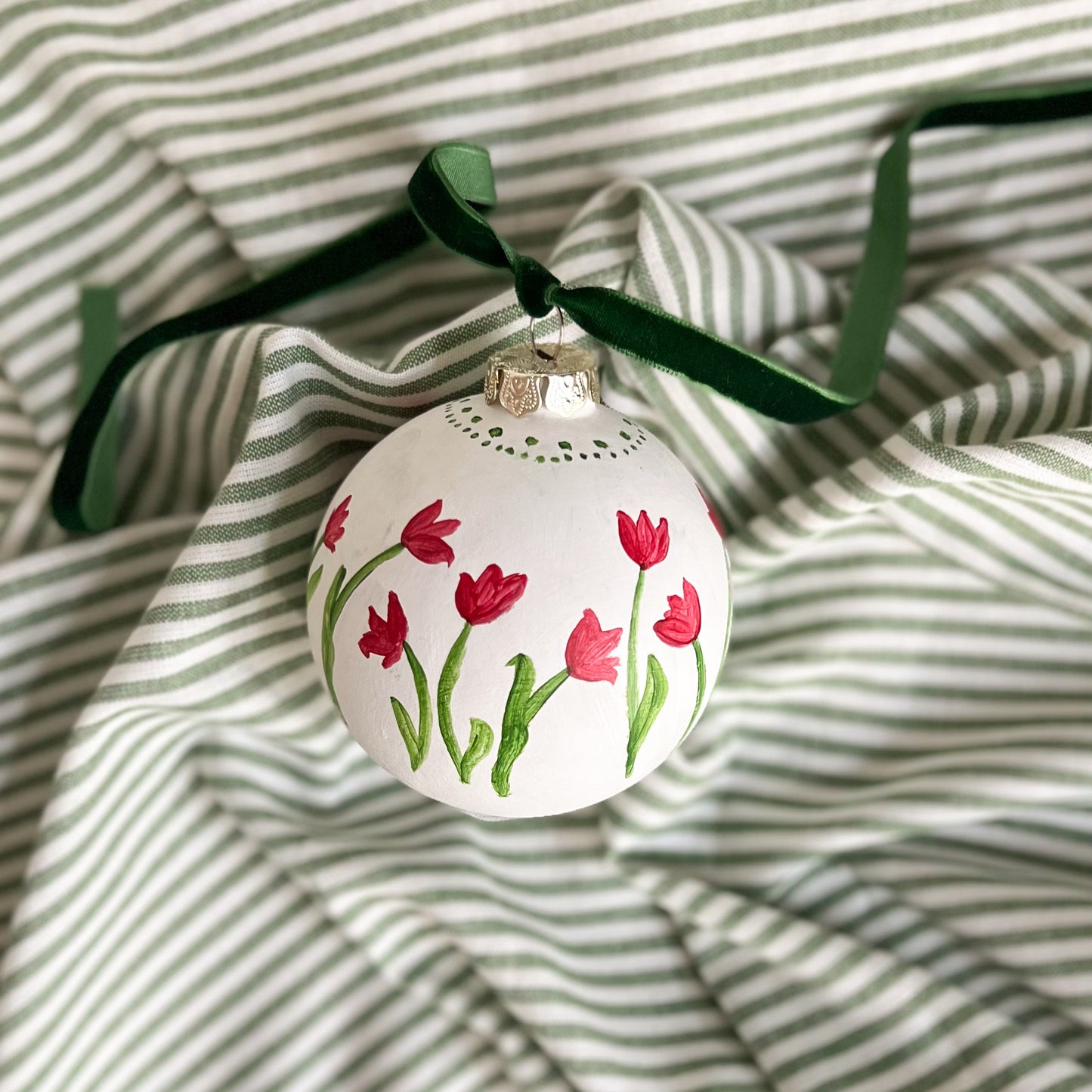 Red Tulips Ornament - The Holland Ornament Collection