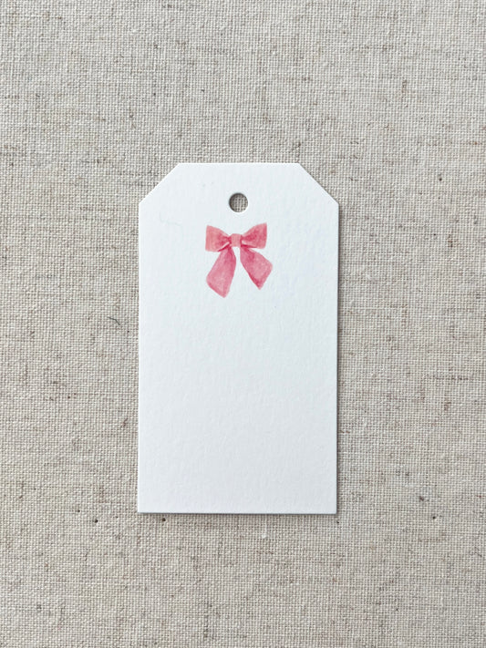 Pink Bow Gift Tag | Set of 10