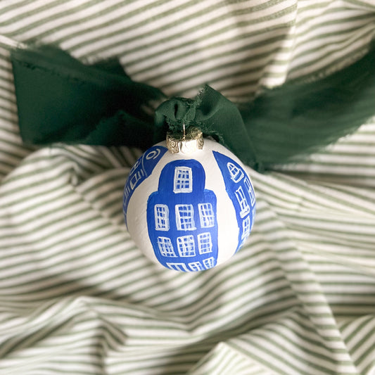 Large Blue Dutch Houses - The Holland Ornament Collection