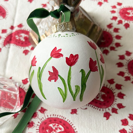 Red Tulips Ornament - The Holland Ornament Collection