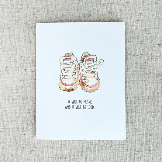 Messy and Loud Congratulations New Baby Greeting Card