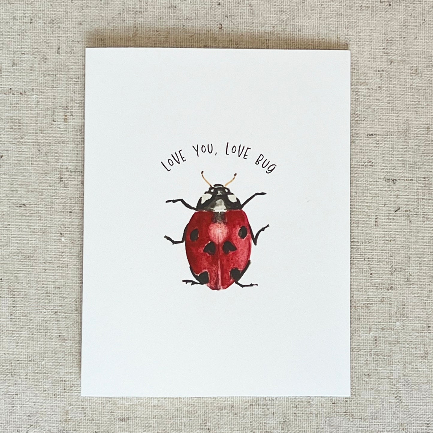 Ladybug Love You Love Bug Greeting Card