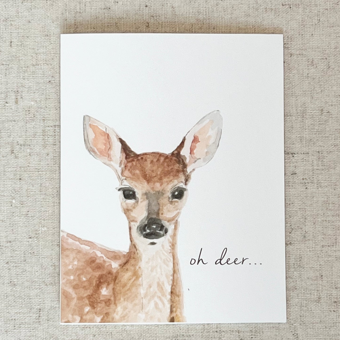 Oh Deer Birthday Greeting Card