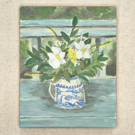 Original Floral Still Life Painting | "Flowers for Constance"