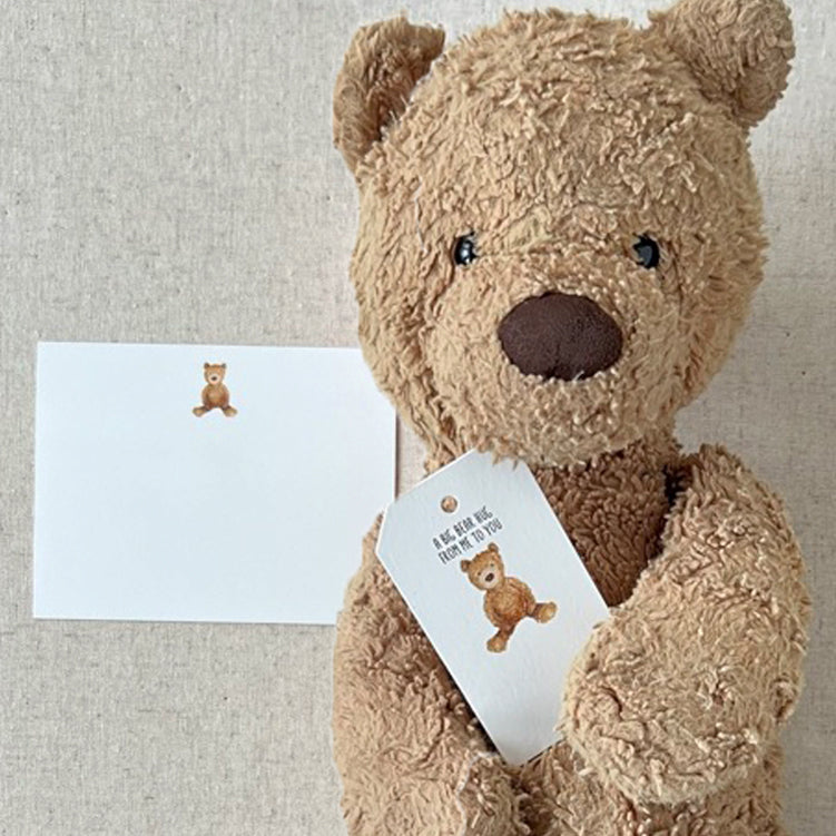Brown Bear Hug Gift Tag | Set of 10