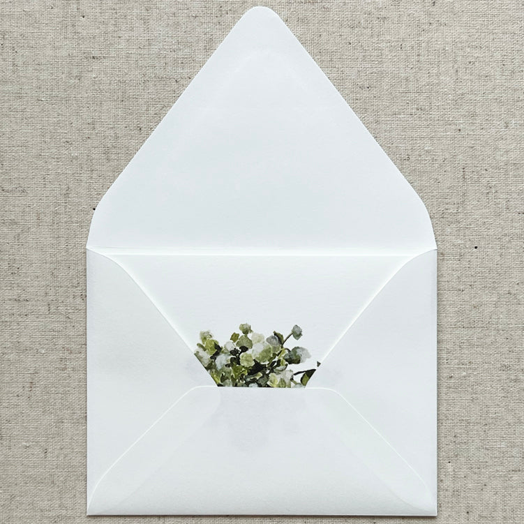 Hydrangea Folded Card Stationery | Set of 8