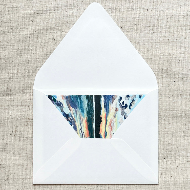 Lake Sunsets Folded Card Stationery | Set of 8