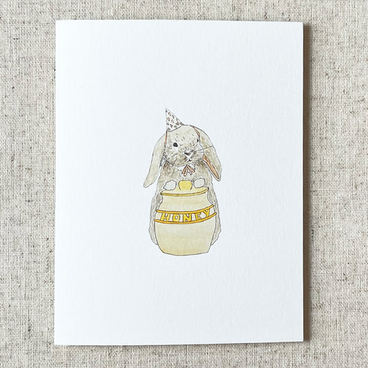 Honey Bunny Birthday Greeting Card