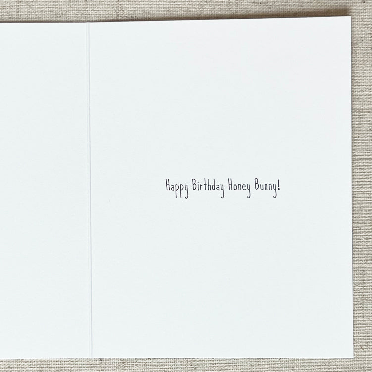 Honey Bunny Birthday Greeting Card