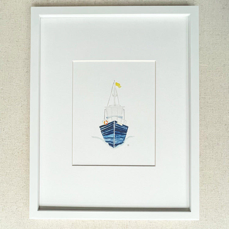 Blue Boat 8x10 Print