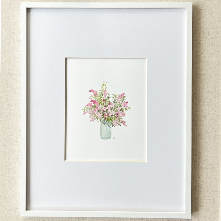 Vase of Pink Lilacs 8x10 Print